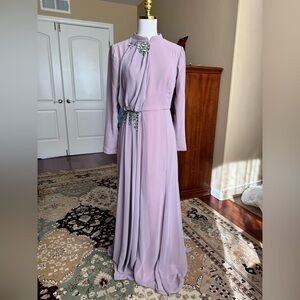 Elegant Lavender Evening Gown